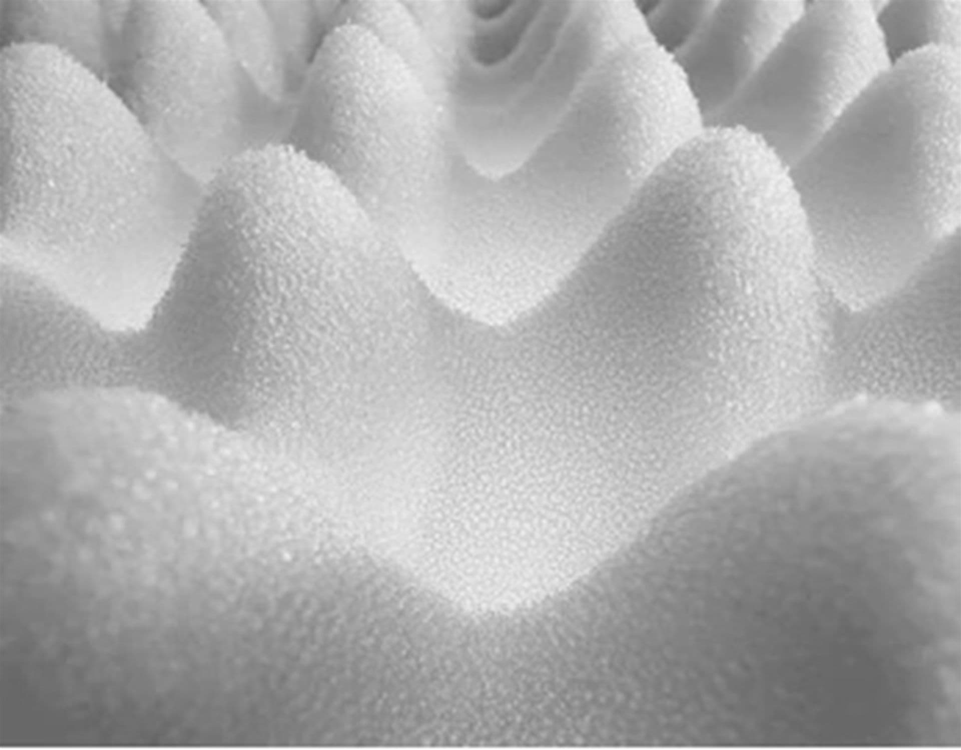 Close-up of open-cell polyurethane foam texture